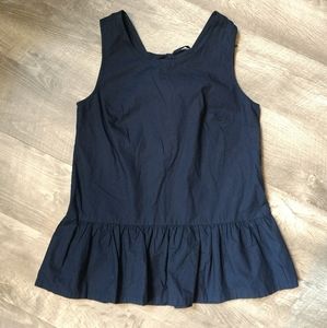 Beautiful J. Crew cotton navy top size XXS